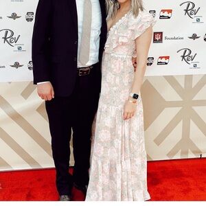 Elegant floral maxi dress